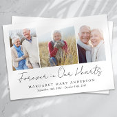 3 Foto's Funeral Sympathie Hartelijk dank Bedankkaart