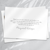 3 Foto's Funeral Sympathie Hartelijk dank Bedankkaart