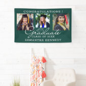 3 Foto's Gefeliciteerd Afgestudeerde Afstuderen Gr Spandoek (Insitu)