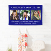 3 Foto's Gefeliciteerd Geslaagd 2026 Afstuderen Bl Spandoek (Insitu)