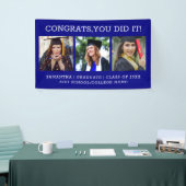 3 Foto's Gefeliciteerd Geslaagd 2026 Afstuderen Bl Spandoek (Beurs)