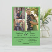3 Foto's Green - Weddenschap Kaart (Staand voorkant)