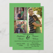 3 Foto's Green - Weddenschap Kaart (Voorkant / Achterkant)