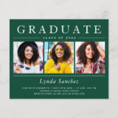 3 foto's groene witte strepen eindexamen uitnodigi (Voorkant)