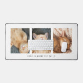 3 foto's Home is waar de kat wit is Bureaumat (Keyboard & Muis)