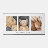 3 foto's Home is waar de kat wit is Bureaumat (Voorkant)