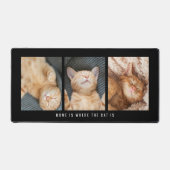 3 foto's Home is waar de kat zwart is Bureaumat (Voorkant)