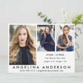 3 Foto's Model Actor Comp Kaart WAT (Staand voorkant)