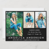 3 Foto's Model Comp Kaart Blk (Voorkant)