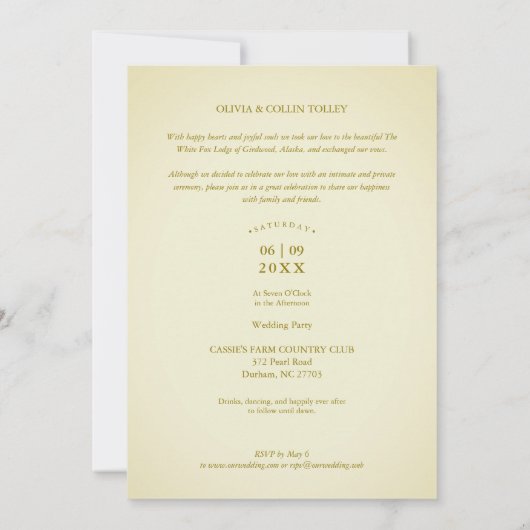 3 foto's Net getrouwd met de hand geschreven citaa (Achterkant)