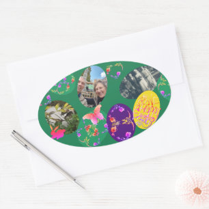 3 Foto's Paaseieren Sticker