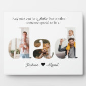 3 Foto's Papa Knipsel Gift voor Vaderdag Fotoplaat (Voorkant)