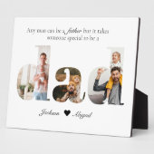 3 Foto's Papa Knipsel Gift voor Vaderdag Fotoplaat (Zijkant)