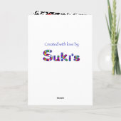 3 Foto's Red Love Heart Notes Classic Houndstooth Feestdagen Kaart (Achterkant)