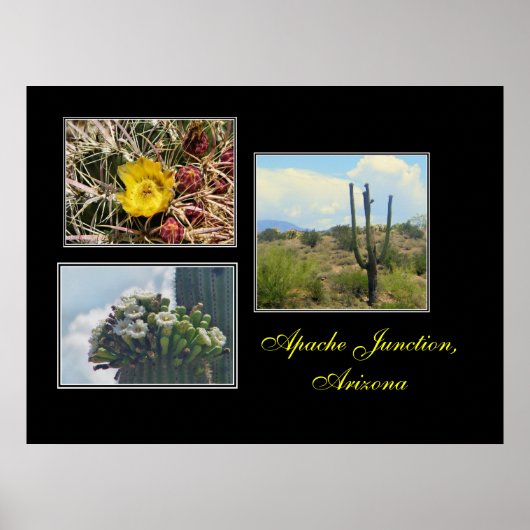 3 foto's van Apache Junction, Az afdruk Poster (Voorkant)