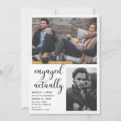 3 foto's Verloving Eigenlijk verlovingsfeest uitno Kaart (Voorkant)