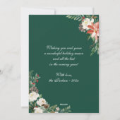 3 Foto's voor kerstmis met collage Poinsettia Ivor Feestdagenkaart (Achterkant)