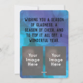 3 foto's Vrolijk kerstfeest Feestdagenkaart (Achterkant)