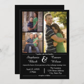 3 Foto's zwart - Weddenschap Kaart (Voorkant / Achterkant)