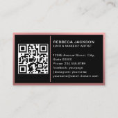  3 Fotosalon make-up Haarstylist Visitekaartje (Achterkant)