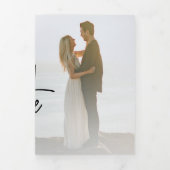 3 Fotoscript Wedding Sla de datum op Drieluik Aankondiging (Cover)