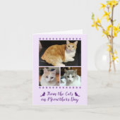 3 Fotoscriptdop Kat Dog Pet Kinder Moederdag Roze Kaart (Gele Bloem)