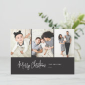 3 Fotosjabloon Feestdagenkaart (Staand voorkant)