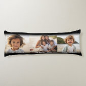 3 Fotosjabloon Moderne minimale tekst over foto Lichaamskussen (Achterkant)