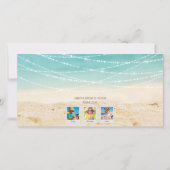 3-Fotozand is de New Snow Tropical Holiday Kaart (Achterkant)