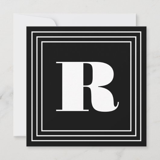 3 Frame Monogram | Zwart & Wit (Voorkant)