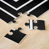 3 Frame Monogram | Zwart & Wit Legpuzzel (Zijkant)