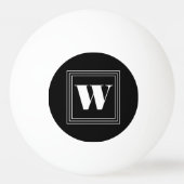 3 Frame Monogram | Zwart & Wit Pingpongbal (Achterkant)