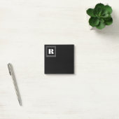 3 Frame Monogram | Zwart & Wit Post-it® Notes (Kantoor)