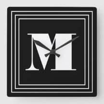3 Frame Monogram | Zwart & Wit