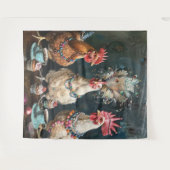 3 Franse Chicks Tea Party Muur Wandkleed (Voorkant (horizontaal))