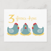 3 Franse hennen Briefkaart (Voorkant)