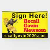 3 ft x 5 ft teken hier! spandoek (Horizontaal)