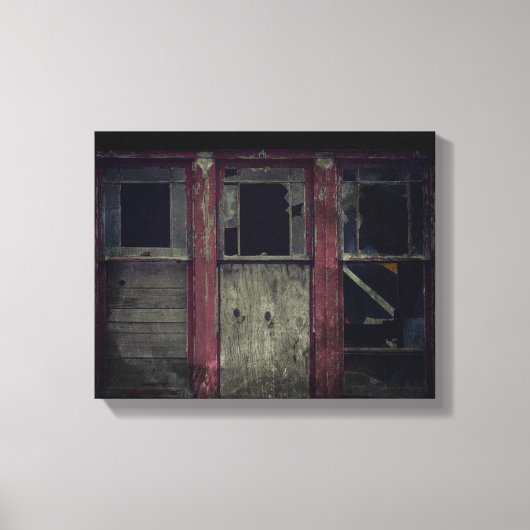 3 Gebroken Windows Canvas Afdruk (Voorkant)