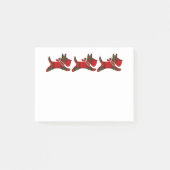 3 Gedekte Scotties personaliseren Post-it® Notes (Voorkant)