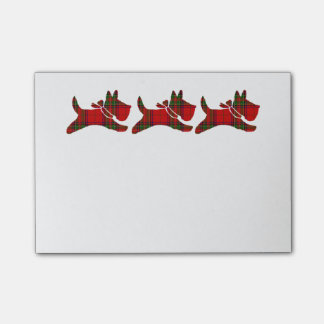 3 Gedekte Scotties personaliseren Post-it® Notes