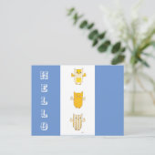 3 Geel Briefkaart vliegt (Staand voorkant)