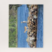 3 Geiten op Rotsen legpuzzel (Verticaal)