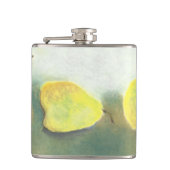 3 Gele en groene peren Heupfles (Voorkant)