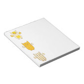 3 Gele vliegende blocnote (Schuin)