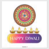 #3. Gelukkige Diwali het festival van lichten van  Sticker (Vel)
