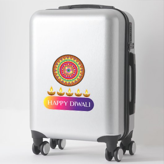 #3. Gelukkige Diwali het festival van lichten van  Sticker (Koffer)