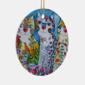 3 gelukkige katten keramisch ornament (Rechts)