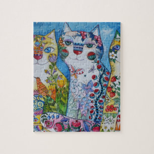 3 gelukkige katten legpuzzel