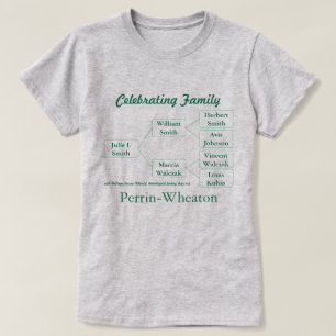 3-generatie en groepsnaam vierend familie T-shirt