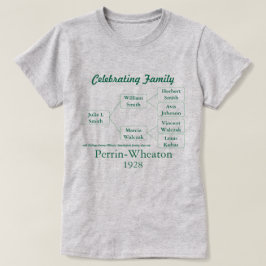 3-generatie en groepsnaam vierende familie T-shirt